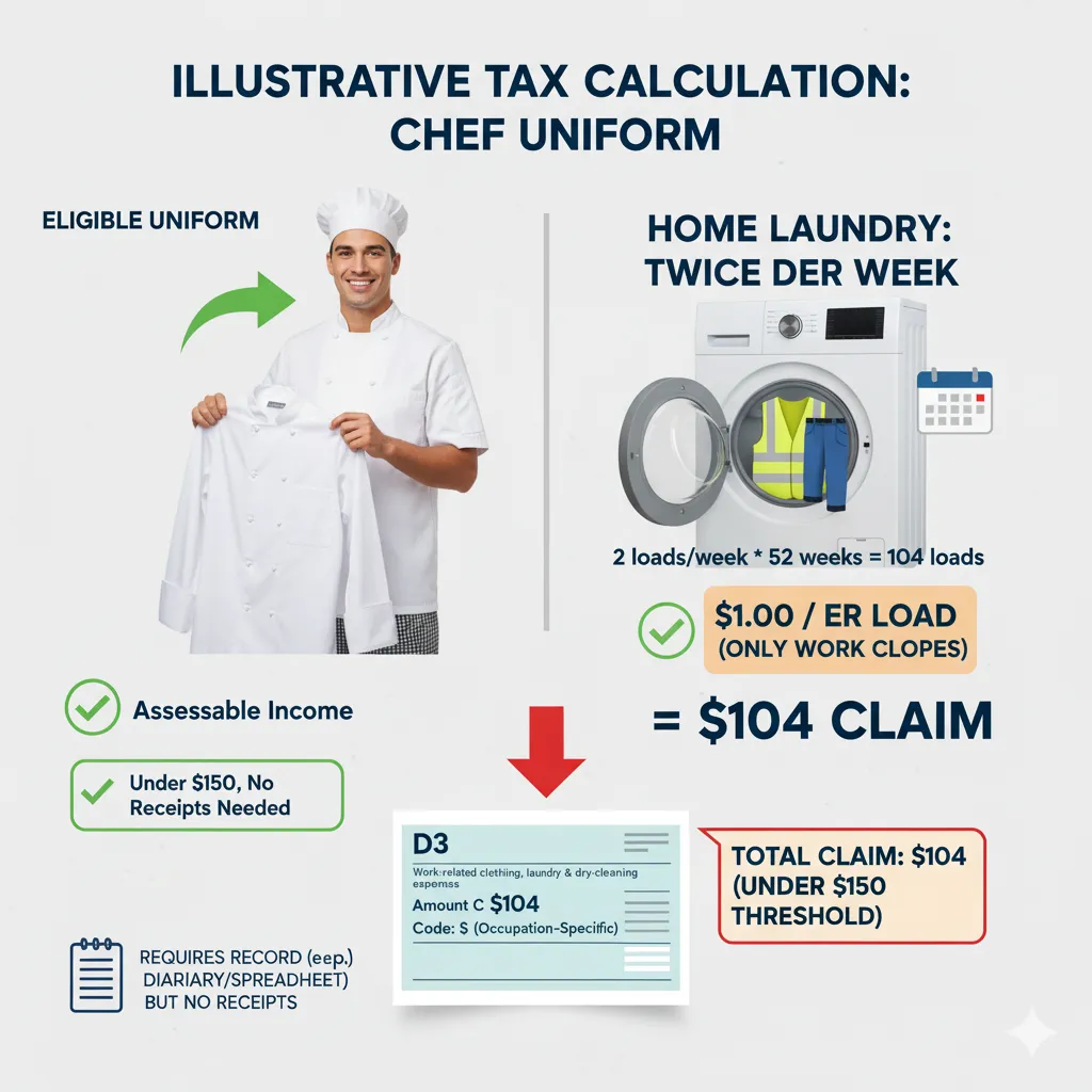 ATO laundry tax calculation guide